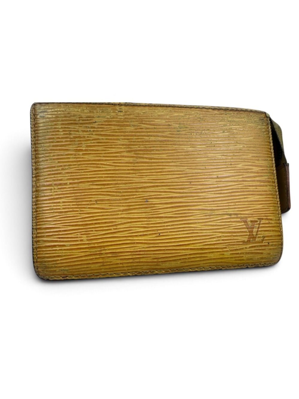 Louis Vuitton Yellow EPI Leather Zip Wallet